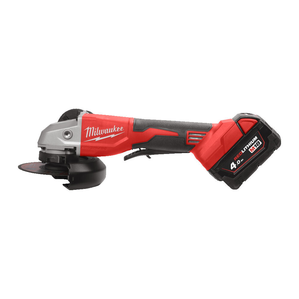 M18 BLSAG125XPD-0X - Smerigliatrice angolare a batteria M18 compatta, interruttore a paletta - solo corpo valigia