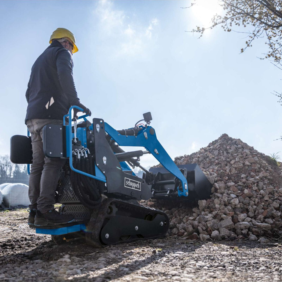 Scheppach MKL730 - Minipala Cingolata a scoppio 8,5CV - portata 200kg