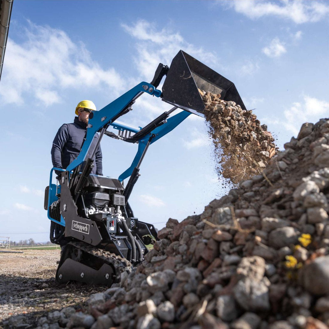 Scheppach MKL730 - Minipala Cingolata a scoppio 8,5CV - portata 200kg