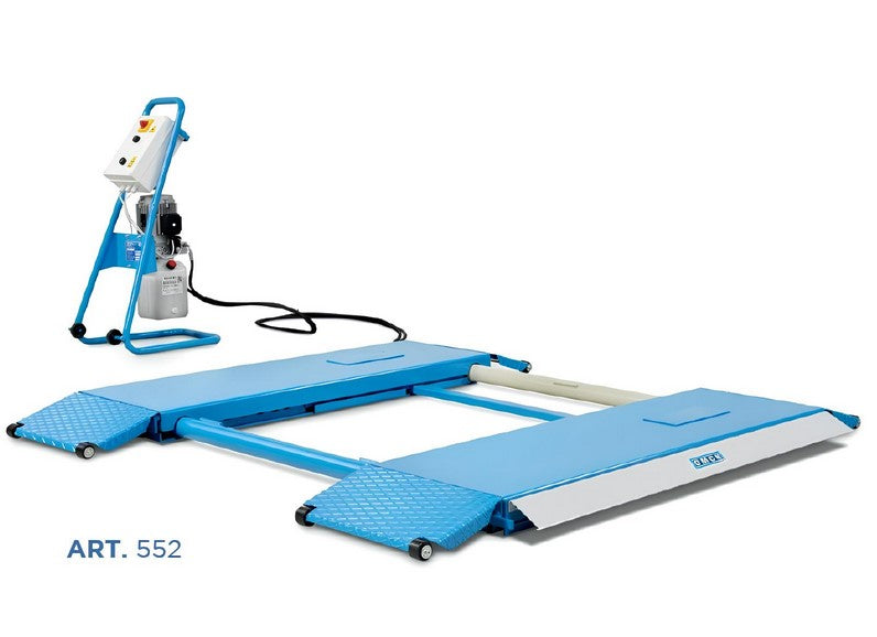 Omcn 552 Ponte Sollevatore Elettroidraulico a doppia forbice , 400V , 3000 KG