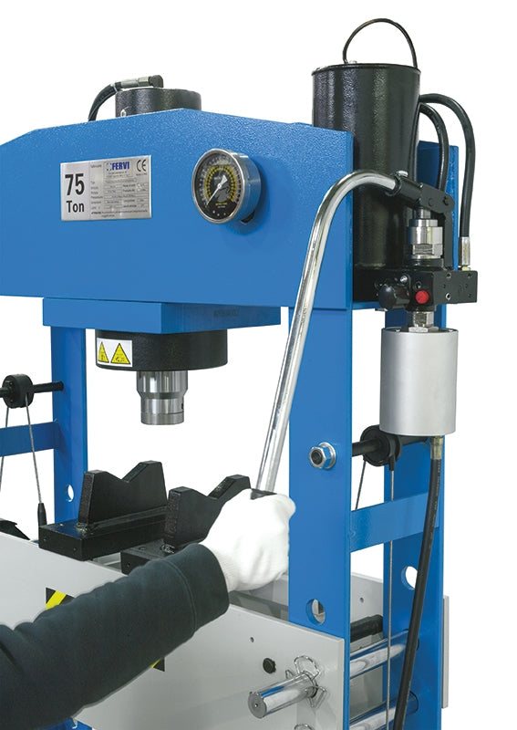 Fervi P001/75 - Pressa idraulica manuale e pneumatica
