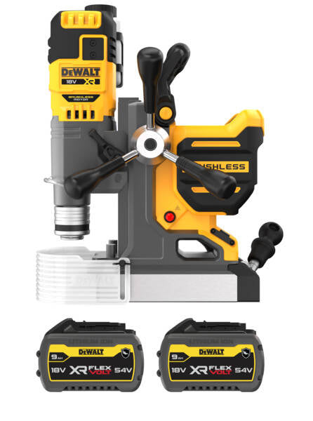 Dewalt DCD1623X2G-QW - Trapano magnetico a batteria 18V Flexvolt - 2 batterie da 9Ah