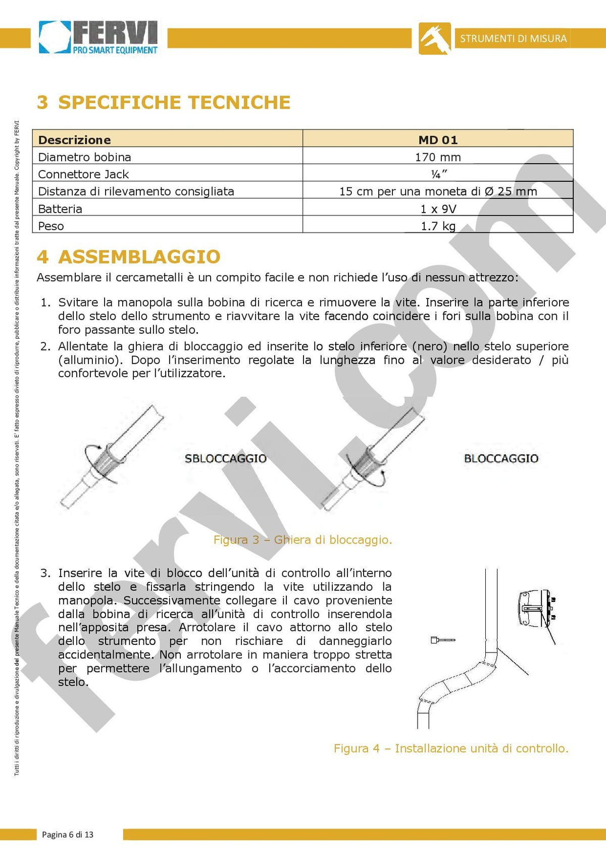 Fervi MD01 - Cercametalli
