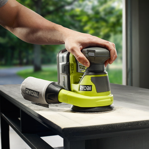 Ryobi R18ROS-0 levigatrice roto-orbitale a batteria 18V ONE+ / solo corpo macchina