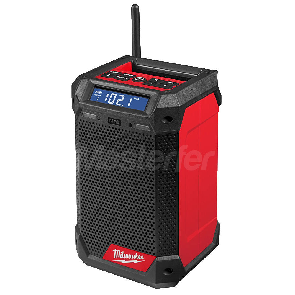 Milwaukee M12 RCDAB+-0 - Radio DAB+ da cantiere a batterie 