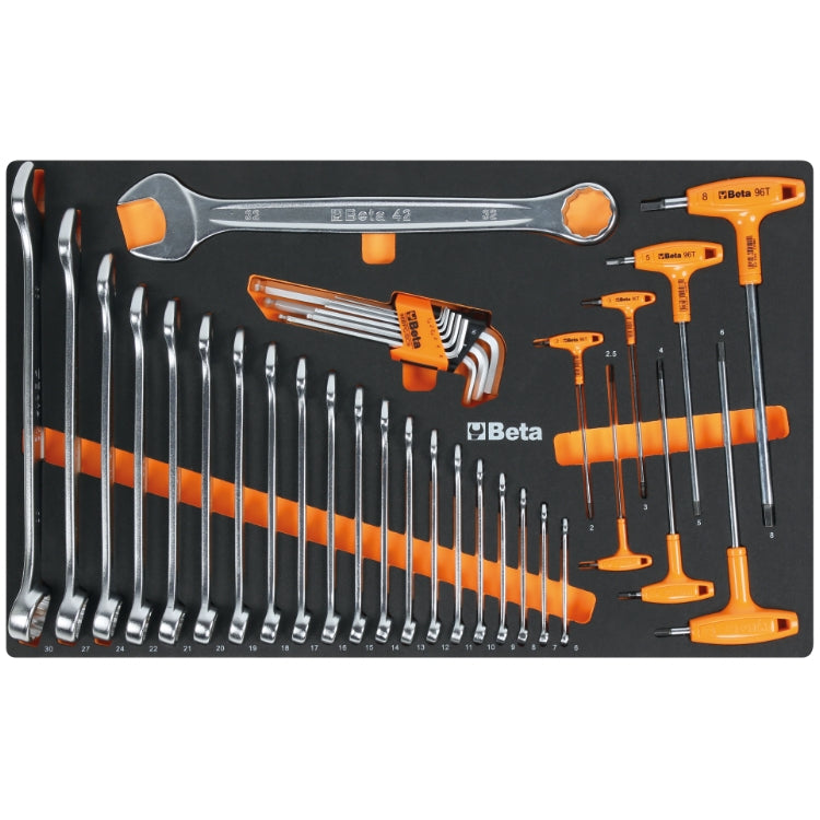Beta RSC50 2.0 D/224UT - Arredamento per officina con piano in lamiera completo di 224 utensili
