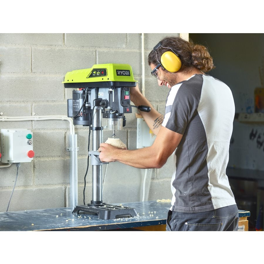 Trapano a colonna da banco Ryobi RDP102L puntatore LASER