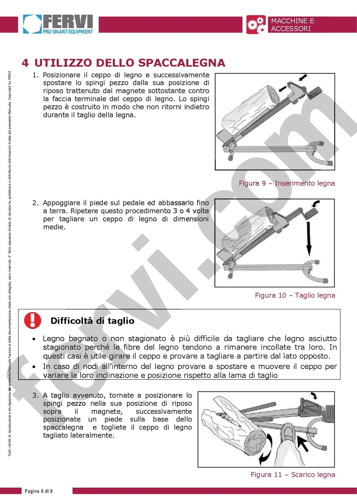 Fervi S015 - Spaccalegna manuale