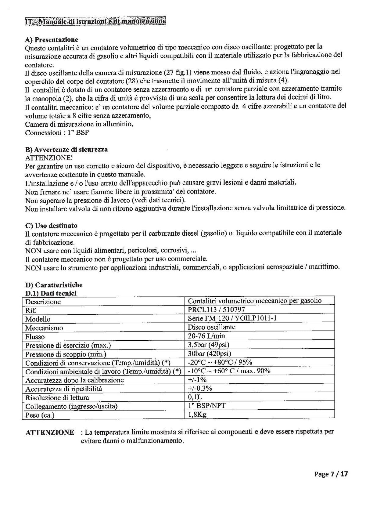 Ribitech PRCL113