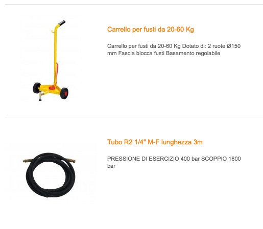 Meclube 013-1106-000 - Completo grasso carrellato per fusti da 18-30 Kg