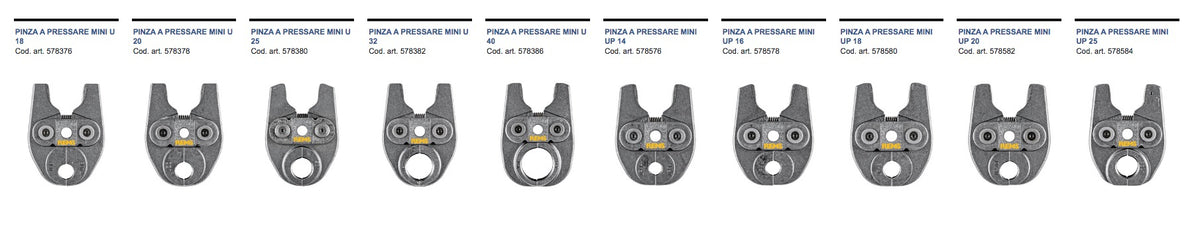 Rems pinza per pressatrice idraulica Mini-Press 22V ACC - Misure a scelta