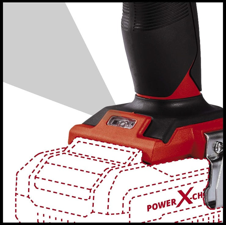 Kit Einhell EXPERT PLUS a batteria 18V - Trapano con percussione, smerigliatrice 2x 4Ah 