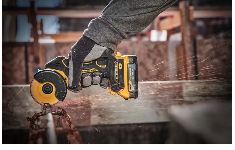 Dewalt DCS438N-XJ - Mini smerigliatrice a batteria 18V - disco da 76 mm - solo corpo