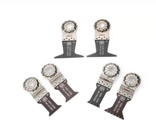 Fein Best of E-Cut Starlock WOOD & METAL - Set 6 lame per utensili multifunzione