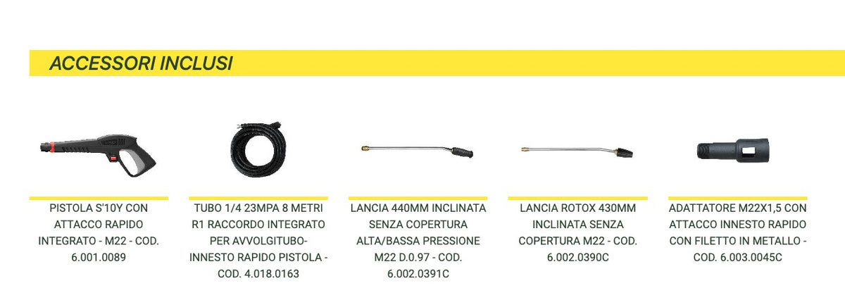  Lavor PASCAL 23 PRO - Idropulitrice ad acqua fredda con motore ad Induzione 