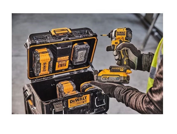 Dewalt DWST83471-QW - Valigia caricabatterie a 2 ingressi Tough System