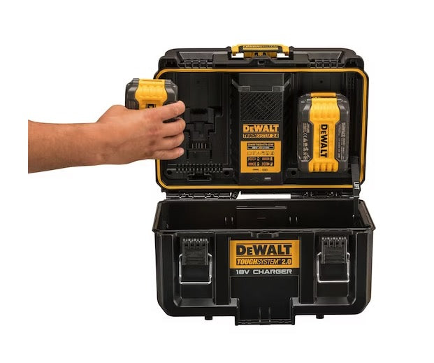 Dewalt DWST83471-QW - Valigia caricabatterie a 2 ingressi Tough System