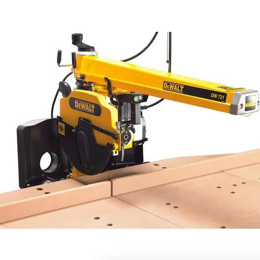 Dewalt DW721KN-QS - Squadratrice radiale con banco e disco da 300 mm - monofase