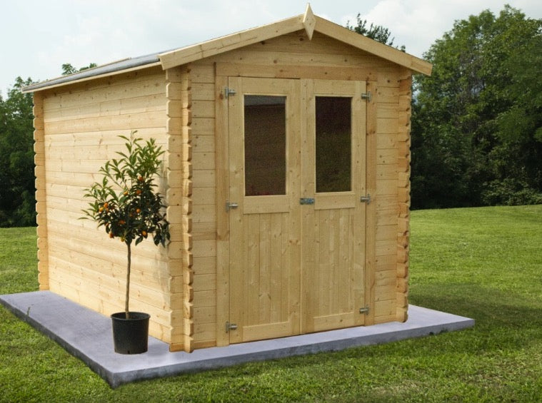 Losa Legnami Agnese - Casetta da giardino in legno di abete non trattato - 200 x 300 cm 