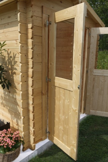 Losa Legnami Agnese - Casetta da giardino in legno di abete non trattato - 200 x 300 cm 