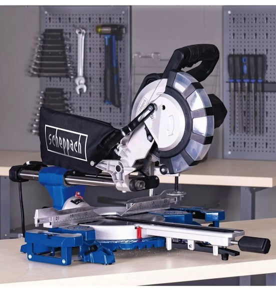 Scheppach HM216SPX - Troncatrice radiale per legno 2000w ø 210 