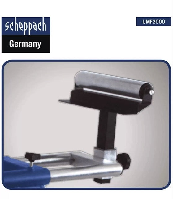 Scheppach UMF2000 - Cavalletto di supporto universale per troncatrici con estensioni