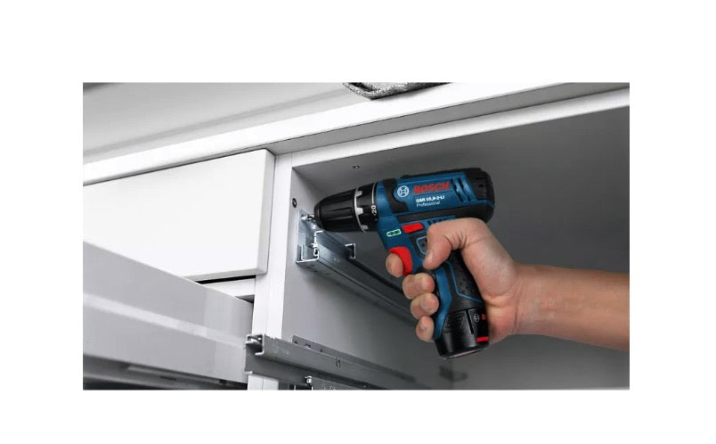 Bosch GSB 12V-15 - Trapano avvitatore, 2 x 2Ah in borsa