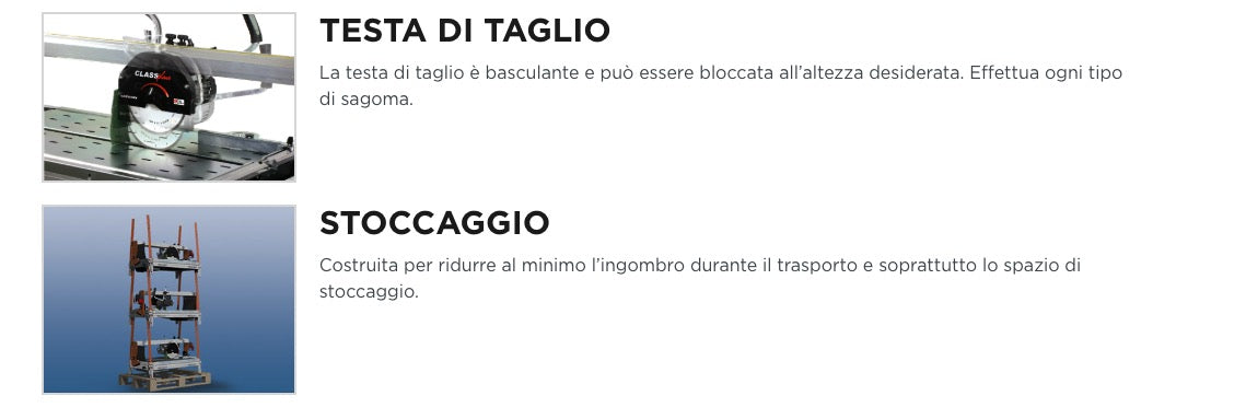 Battipav CLASS PLUS 1300S - Tagliapiastrelle elettrica radiale per tagli jolly 