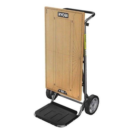 Ryobi RWBSB-01 - Banco da lavoro pieghevole in legno su ruote