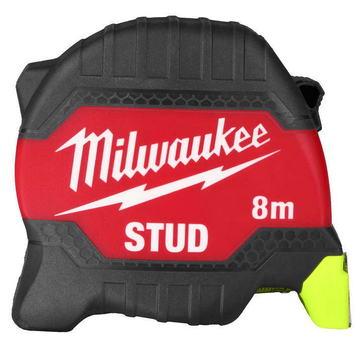 Milwaukee 4932498765 Flessometro STUD Terza Generazione , 8 metri , larghezza 33 mm