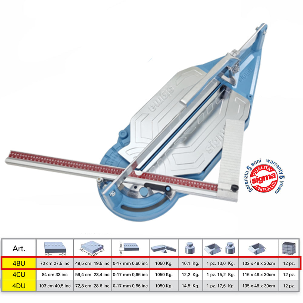 Sigma 4BU - Tagliapiastrelle incisione a trazione, taglio fino a 70 cm
