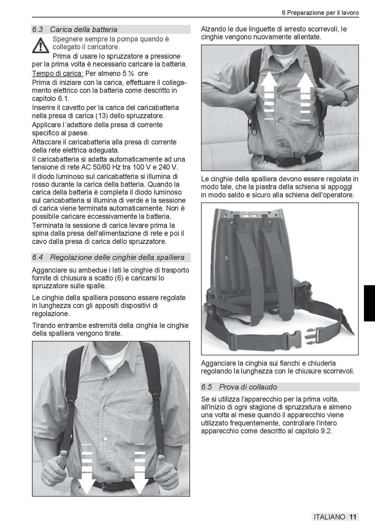 Solo 416li Pompa a batteria a spalla