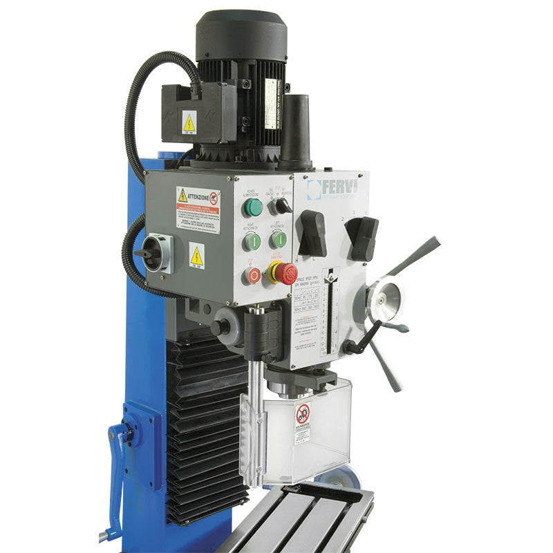 Fervi T044/400V - Trapano fresa da banco ad ingranaggi