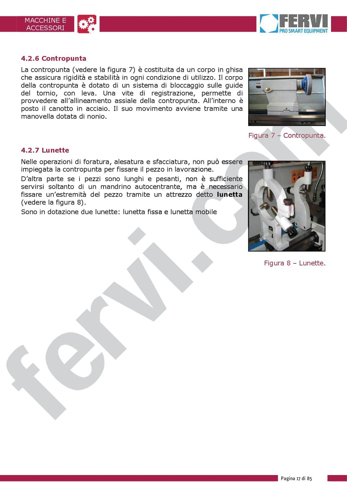 Fervi T998/230V3A - Tornio parallelo passaggio barra 51mm vis