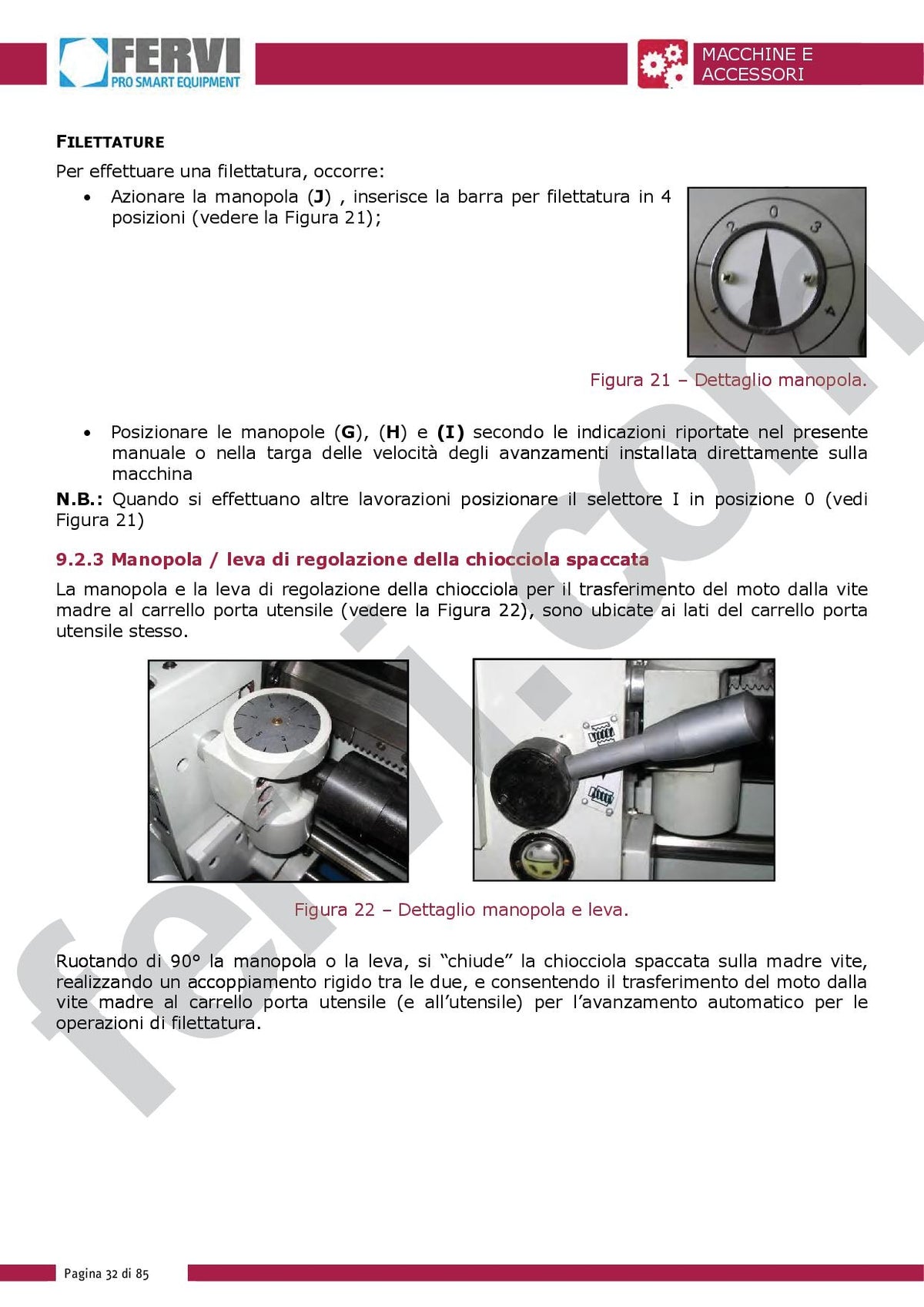 Fervi T998/230V3A - Tornio parallelo passaggio barra 51mm vis