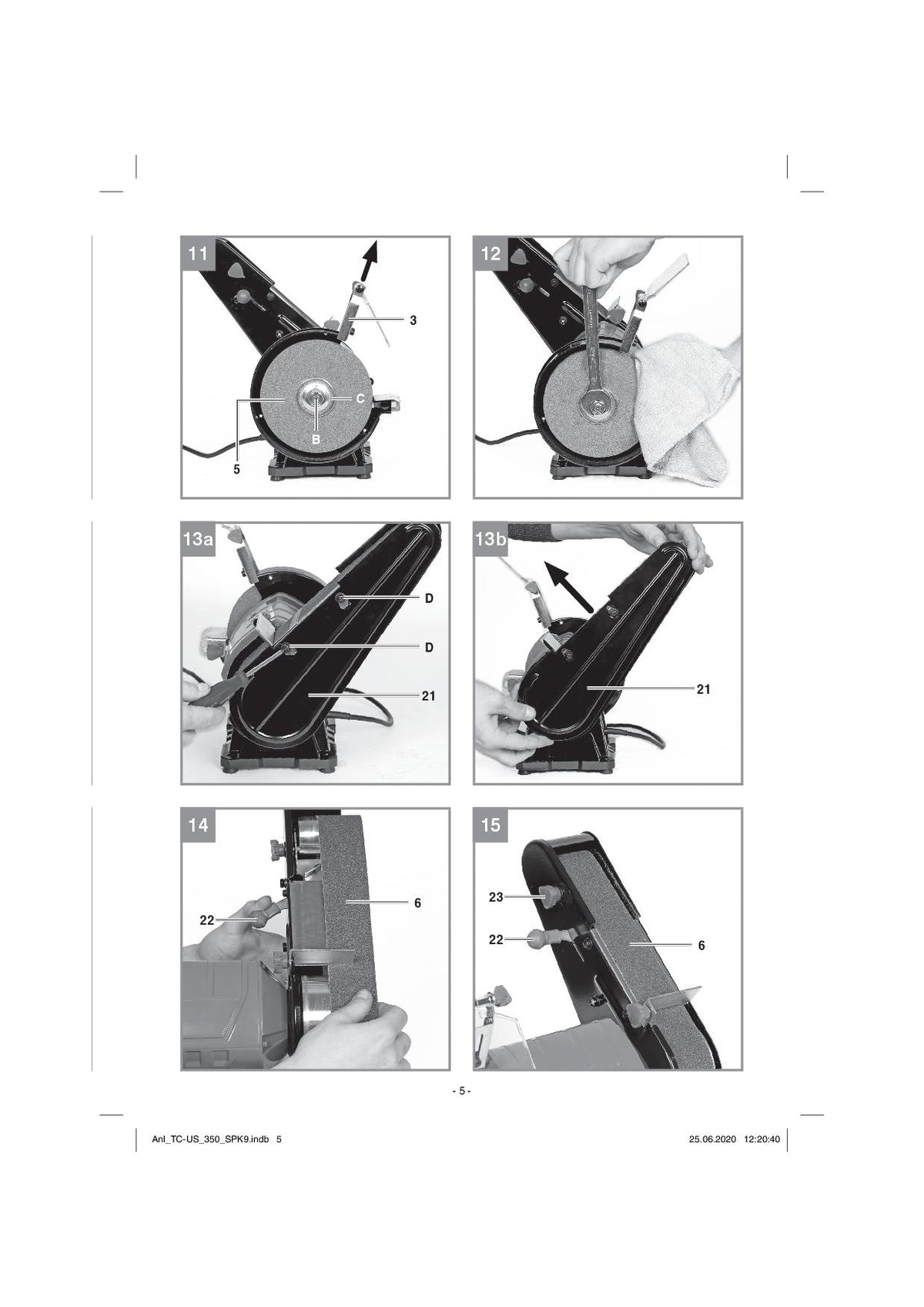 Levigatrice a nastro combinata da banco TC-US 350 - 4466154