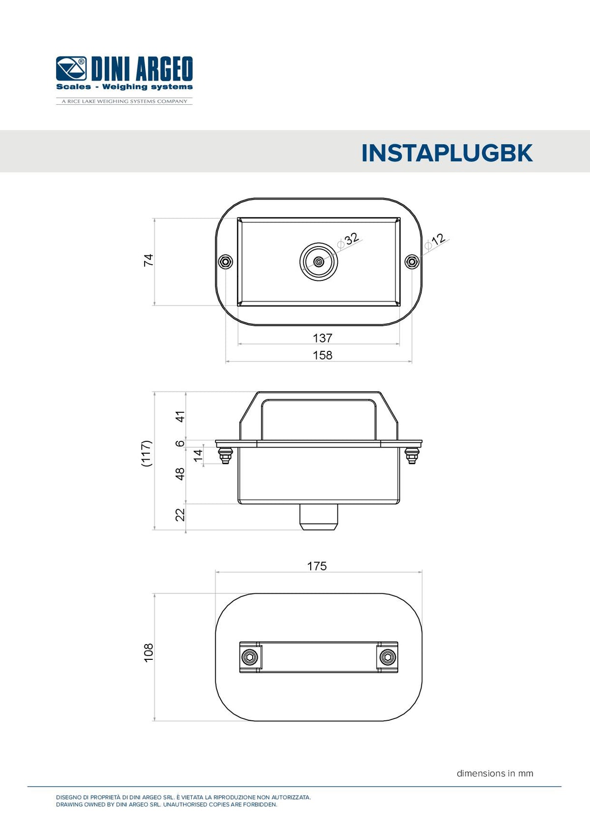 Dini argeo INSTAPLUGBK-1 Batteria estraibile aggiuntiva per funzionamento continuativo 24/24h