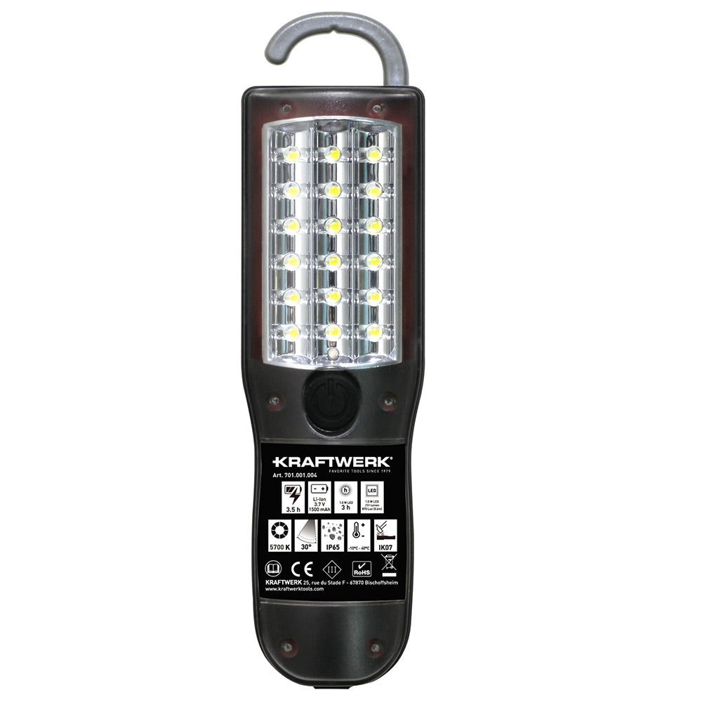 Kraftwerk Compact 250 - Torcia ricaricabile LED