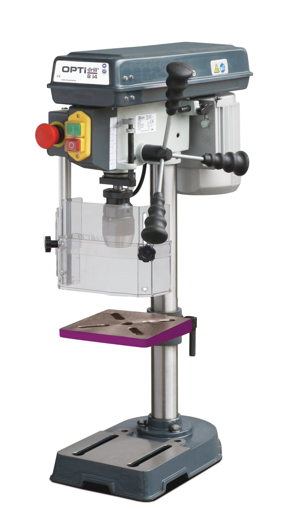 Optimum B 13 - 230V - Trapano a colonna con trasmissione a cinghia trapezoidale CON OMAGGI