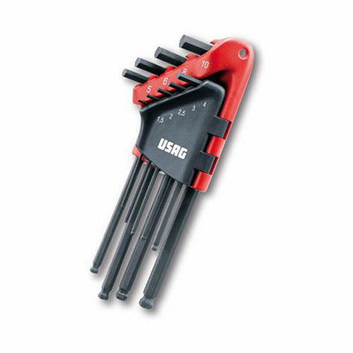 Usag 280 LTS/S9 - Serie di 9 chiavi maschio esagonale lunghe testa sferica