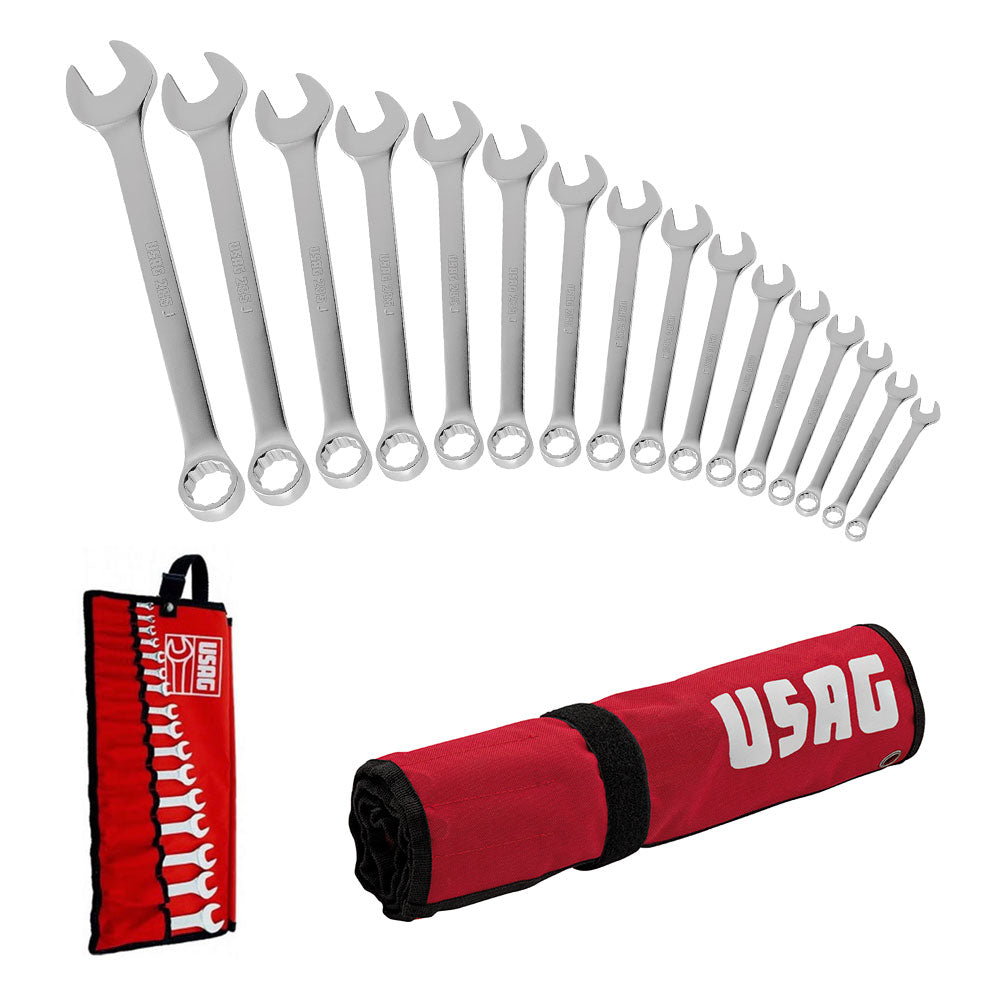 Usag 285 J/B16 - Serie di 16 chiavi combinate con astuccio