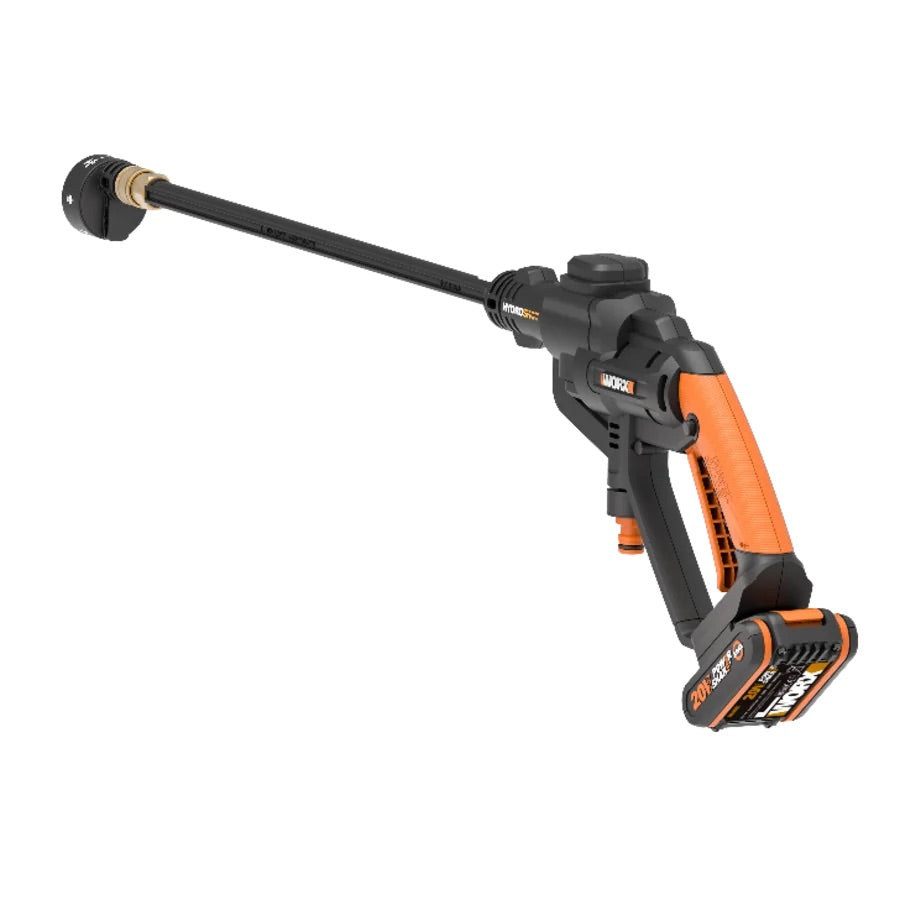 Worx WG620E - Lancia a pressione a batteria 20V completa di batteria e caricabatterie