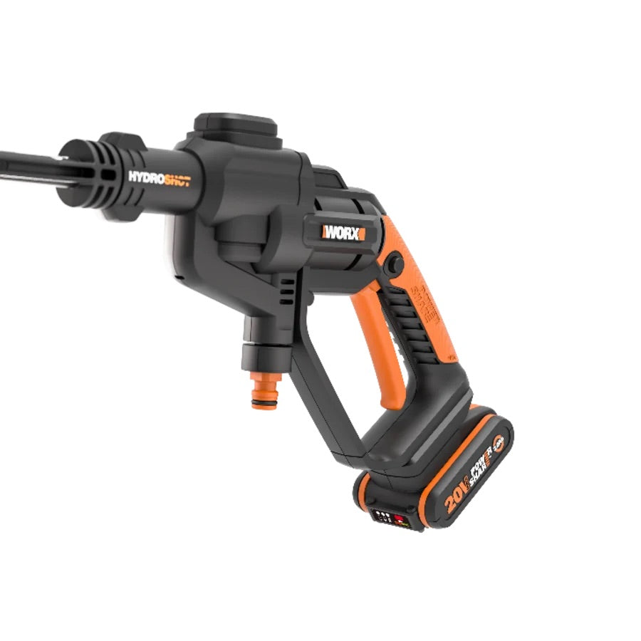 Worx WG620E - Lancia a pressione a batteria 20V completa di batteria e caricabatterie