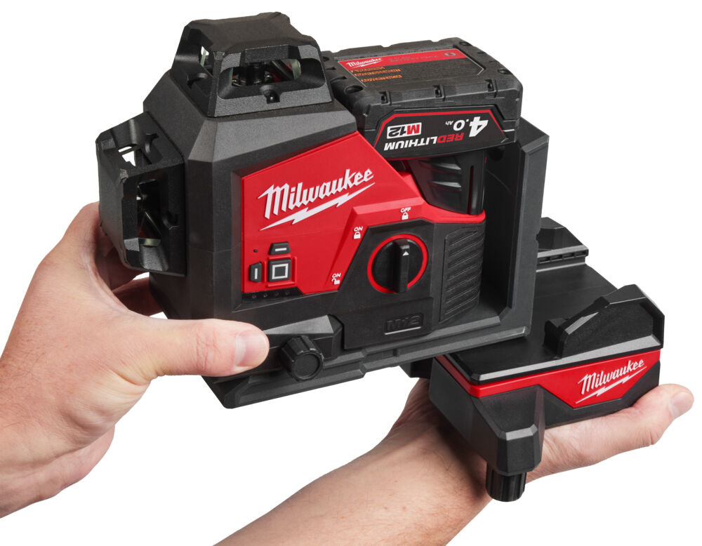 Milwaukee WLB-C - Piattaforma di allineamento con telecomando per livelle laser 